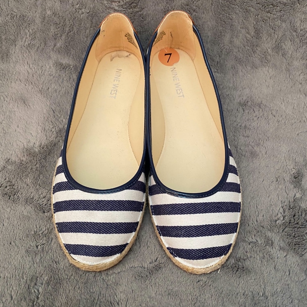 Striped Slip Ons Size 7